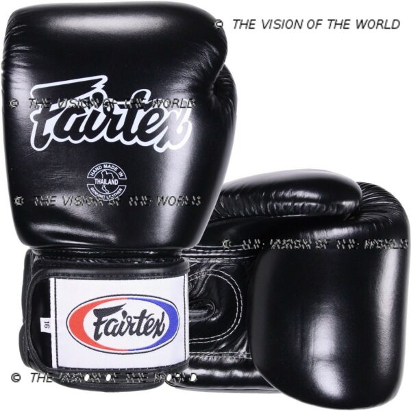 Gants Fairtex BGV1 boxe thai mma kickboxing noir