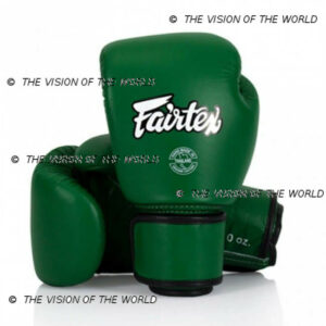 Gants Fairtex BGV16 boxe thai mma kick boxing savate vert