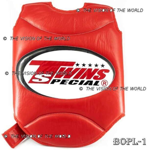 Plastron Twins BOPL-1 competition boxe thai muay thai k1 kick boxing sparring boxe anglaise mma red