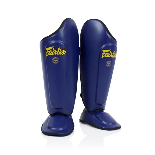 Protège-tibia Fairtex SP8 bleu zone du protège-tibia est plus large que la plupart, protection latérale étendue de l'articulation du genou