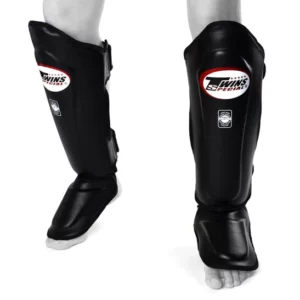 Protège-tibias Twins noir muaythaI kickboxing mma savate
