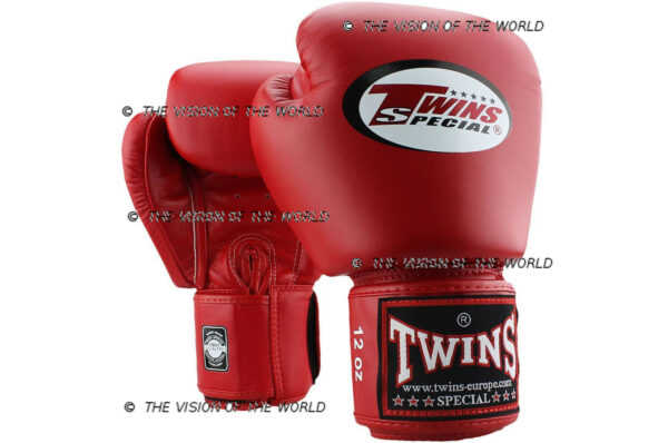 gants de boxe Twins bgvl3 Rouge twins boxe thai muay thai kick boxing boxe anglaise Mma K1