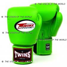 twins bgvL3 vert fluo gants de boxe muaythai kickboxing mma K1