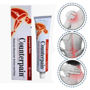 Découvrez Counterpain Red, la crème analgésique de confiance pour soulager efficacement les douleurs musculaires et articulaires. Formulée avec des ingrédients actifs puissants, cette crème pénètre rapidement pour apaiser les douleurs et les inflammations, vous permettant de retrouver votre mobilité et votre confort.