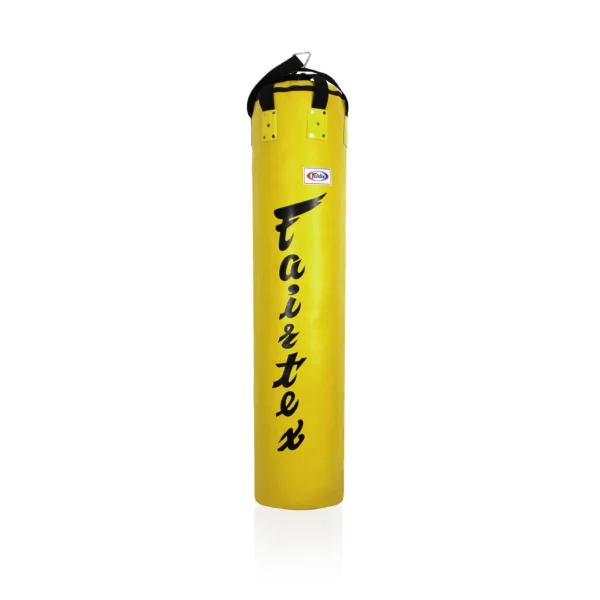 sac de frappe Fairtex jaune HB6 banana bag 1M80 muay thai kick boxing mma boxe thai savate