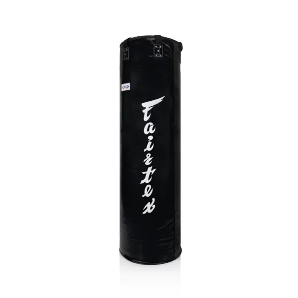 Sac de frappe Fairtex noir HB7, le monstre 2m10 de longueur, 140kg rempli, conçu pour vous donner un contact complet et un entraînement complet