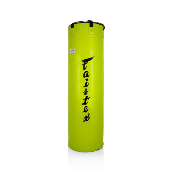 Sac de frappe Fairtex vert HB7, le monstre 2m10 de longueur, 140kg rempli, conçu pour vous donner un contact complet et un entraînement complet