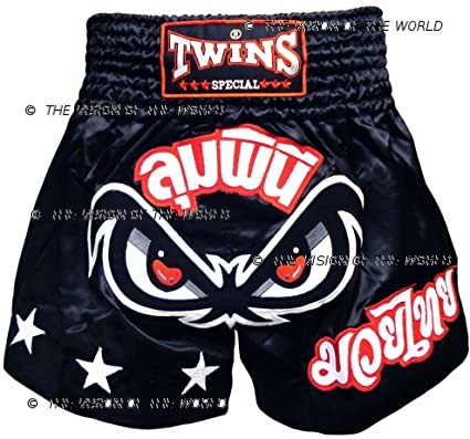 Twins short TBS black boxe thai muay thai kick boxing mma