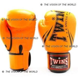 gants twins orange muay thai kick boxing mma boxe anglaise boxe thai boxe pieds-poings