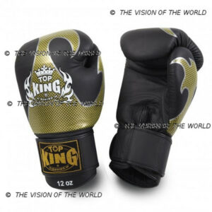 Gants top king empower creativity noir doré muay thai kick boxing mma boxe anglaise boxe thai boxe pieds-poings