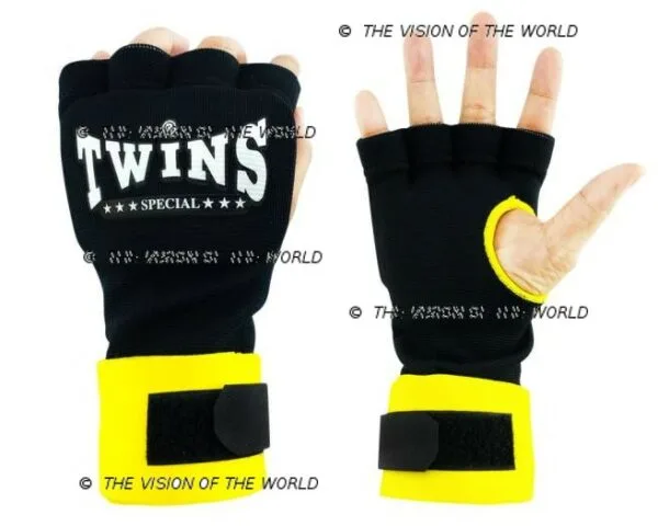 bandes CH7 twins jaune boxe thai muay thai kick boxing Mma savte boxe anglaise