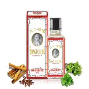 Découvrez Siang Pure Oil Formula II, une huile essentielle polyvalente inspirée de la médecine traditionnelle chinoise. Idéale pour soulager divers maux, cette huile est un incontournable pour votre bien-être quotidien.