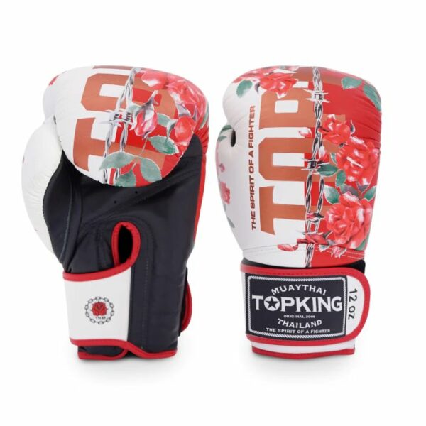 Les gants Top King rose combinent élégance et performance. Conçus pour les sports de combat, ils offrent une protection optimale, un confort supérieur et un design attrayant. Idéaux pour tous niveaux.