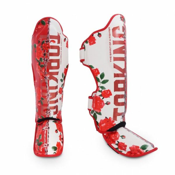 Protège tibia topking rose pour vous mesdames pour un entrainement en beauté muaythai kickboxing mma K1 saute