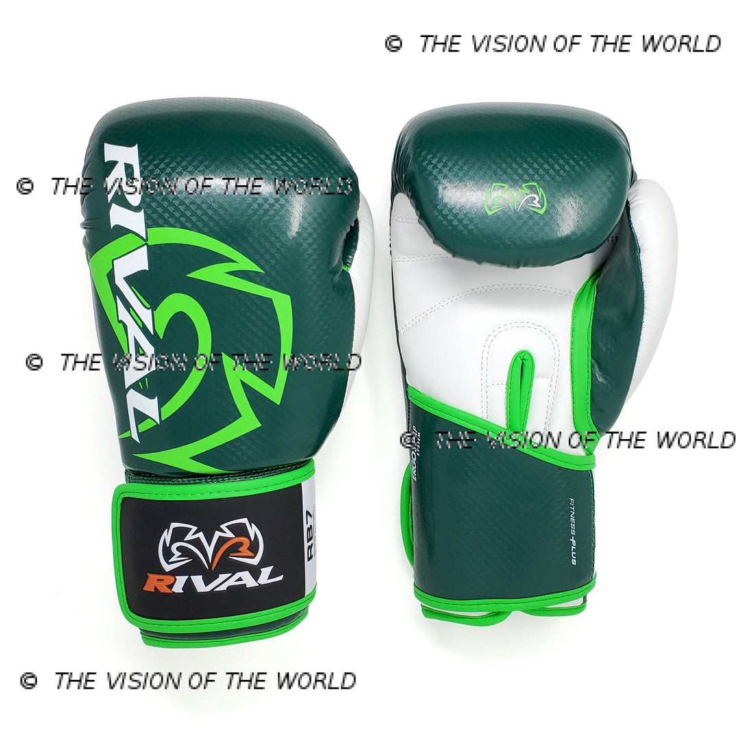 gants de boxe rival vert:blanc 2