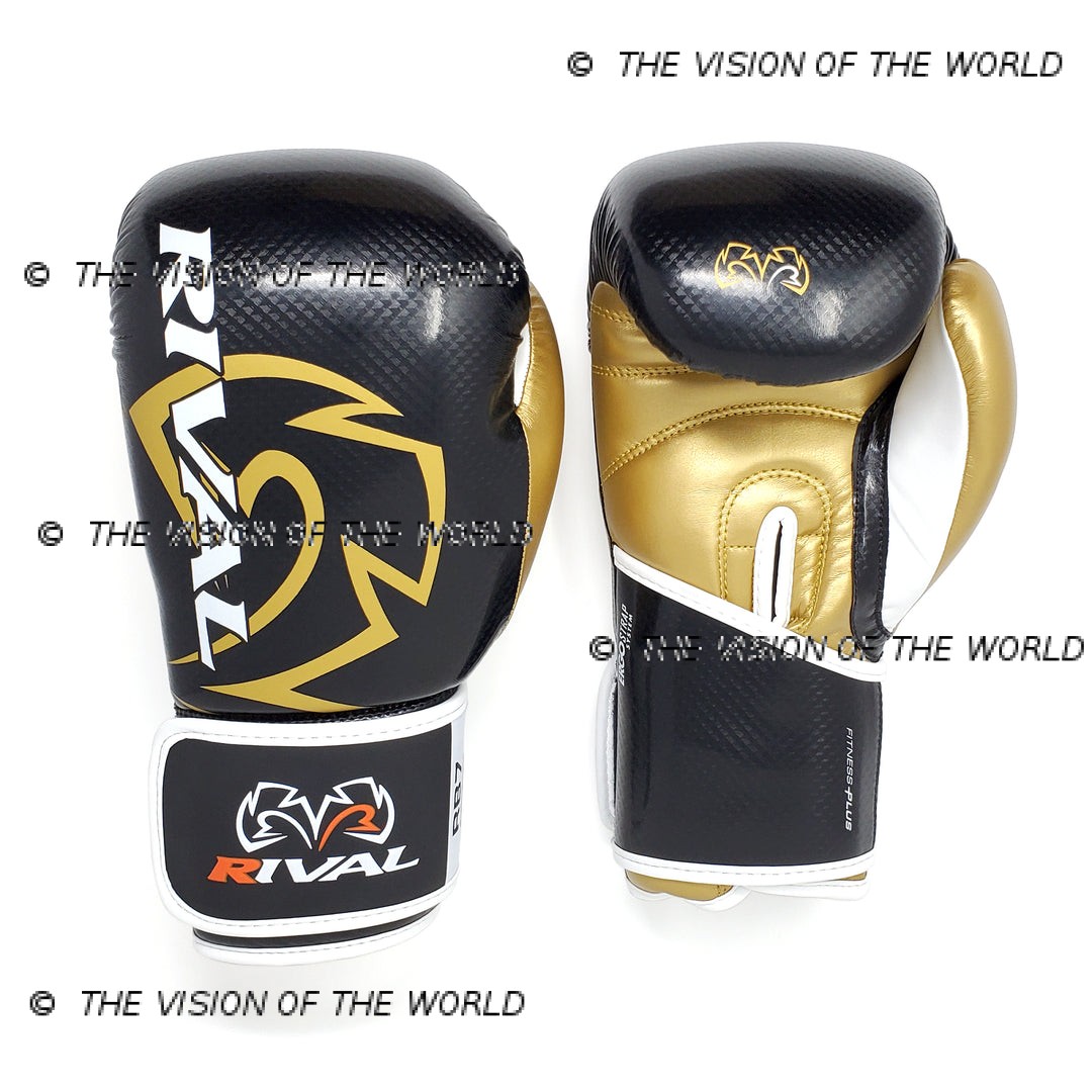 rb7-2-black:gold gants de boxe rival