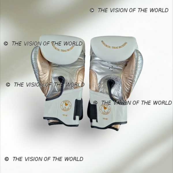 Gants Muaythai Mongkol Off White – Image 3