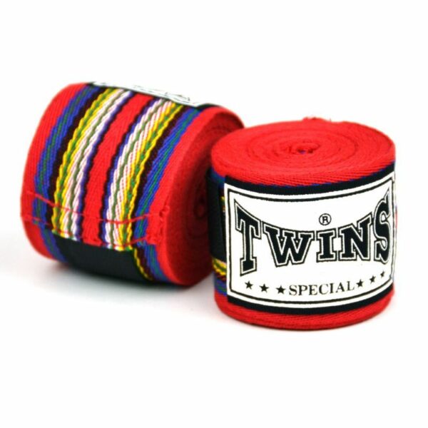 Bandes de Protection Twins Modèle CH2 en Coton - Assurez un soutien et une protection optimaux avec ces bandes en coton de haute qualité, idéales pour des entraînements intensifs et des compétitions