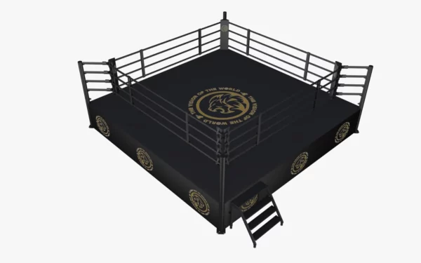 Découvrez notre ring de boxe sur podium, conçu pour offrir une expérience de combat réaliste et professionnelle. Idéal pour les compétitions, les entraînements intensifs et les démonstrations, ce ring de boxe surélevé garantit une visibilité optimale et une sécurité accrue pour les boxeurs.