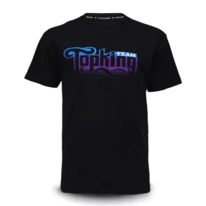 T-shirt team topking noir muaythai kickboxing mma