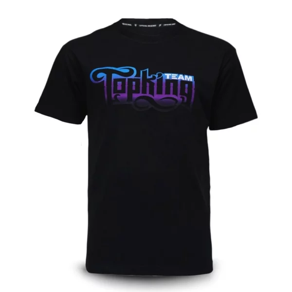 T-shirt team topking noir muaythai kickboxing mma