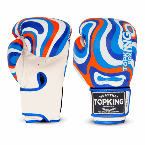 Gants topking bleu lava gants de sports de combats kickboxing mma boxe anglaise