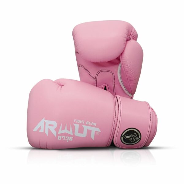 Gants de boxe Arwut BG5 rose – équipement professionnel pour Muay Thai, Kickboxing et entraînement intensif, avec mousse haute densité et design ergonomique