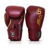 Gants de boxe Arwut-Muay-Thai Gants de boxe ARWUT Muay Thai bordeaux avec design premium, protection renforcée pour entraînement de boxe et sports de combat