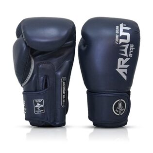 Gants de boxe Arwut-Muay-Thai-bleu Gants de boxe ARWUT Muay Thai bleu avec design premium, protection renforcée pour entraînement de boxe et sports de combat