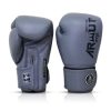 Gants de boxe Arwut-Muay-Thai-gris Gants de boxe ARWUT Muay Thai gris avec design premium, protection renforcée pour entraînement de boxe et sports de combat