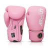 Gants de boxe Arwut-Muay-Thai-rose 1 Gants de boxe ARWUT Muay Thai rose avec design premium, protection renforcée pour entraînement de boxe et sports de combat