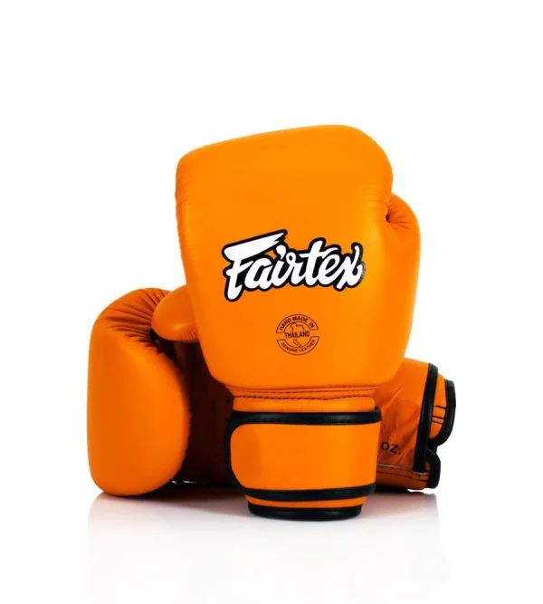 Gants de boxe Fairtex bgv16 orange Gants de boxe orange Fairtex BGV16 pour Muay Thai et boxe professionnelle