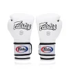 Gants de boxe professionnels Fairtex BGV9 Mexican Style blanc en cuir véritable pour muay thai et kickboxing