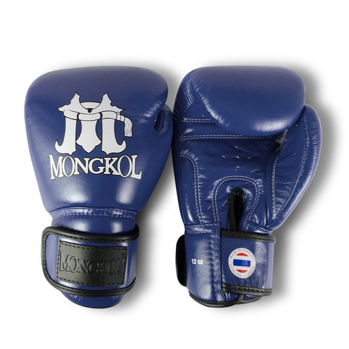 Gants de boxe Mongkol-Thai-Boxing bleu gants de boxe mongkol thai boxing bleu