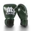 Gants de boxe Mongkol-Thai-Boxing vert gants de boxe mongkol thai boxing vert