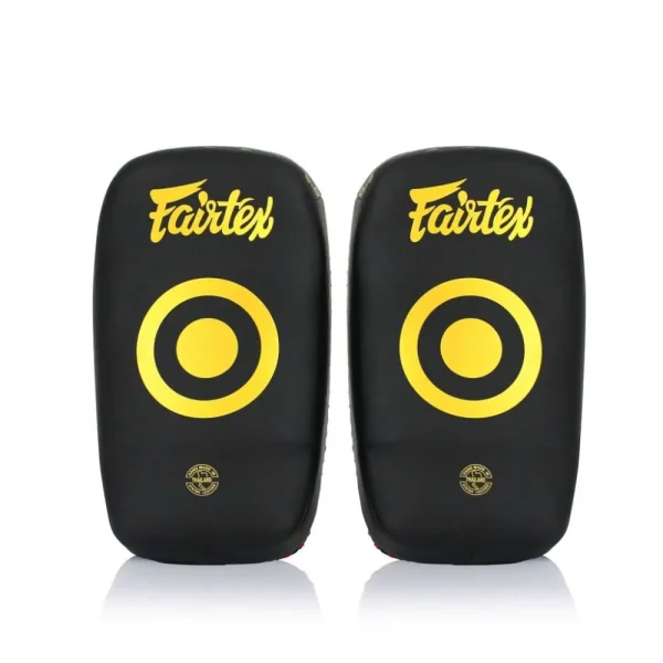 Paos Fairtex kplc6 Paos Fairtex KPLC6 face avant noir et jaune avec cible