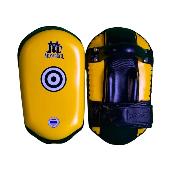 Paos Mongkol jaune KGM02 de frappe Muay Thaï en taille unique disponibles en plusieurs couleurs