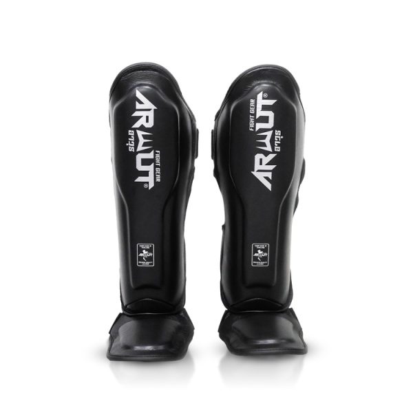 Protège-tibias ARWUT SG4 The Ascent professionnels pour Muay Thai, MMA et kickboxing avec protection renforcée tibia et pied haute densité pour entraînement intensif