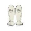 Protèges-tibias Fairtex SP5 blanc pour Muay Thai et kickboxing professionnel