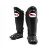 Shinguard Twins Protège-tibias Twins Special SGL10 noir en cuir véritable pour muay thai, kickboxing et MMA