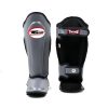 Protège tibia twins gris Protège-tibias Twins Special SGL10 gris en cuir véritable pour muay thai, kickboxing et MMA