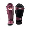Protège tibia twins marron Protège-tibias Twins Special SGL10 marron en cuir véritable pour muay thai, kickboxing et MMA