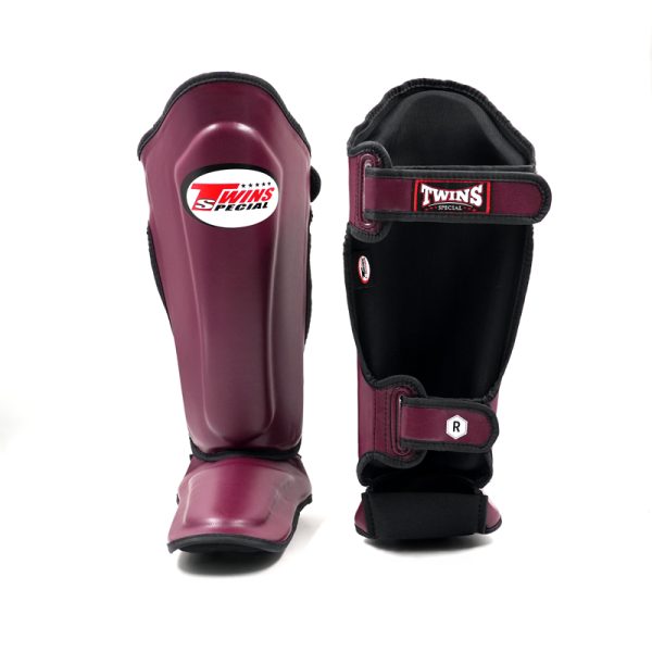 Protège tibia twins marron Protège-tibias Twins Special SGL10 marron en cuir véritable pour muay thai, kickboxing et MMA