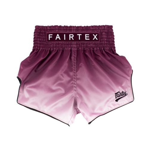 Short de Muay Thai Fairtex Fade Marron vue de face avec logo