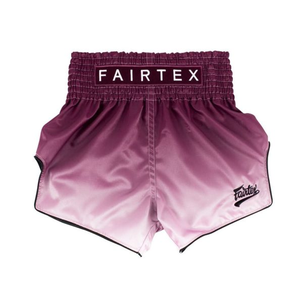 Short fairtex Fade marron Short de Muay Thai Fairtex Fade Marron vue de face avec logo