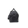 Sac de sport Twins BAG2 noir vue de côté, poche frontale zippée, poche filet latérale et bandoulière réglable