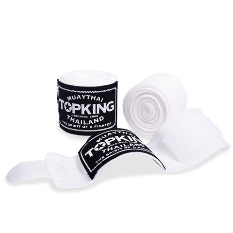 bandage boxe topking blanc Bandages de boxe Top King TKHWR-01 blanc pour Muay Thai et MMA