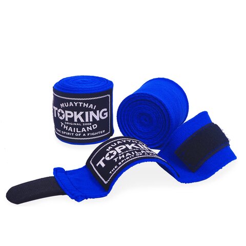 bandage boxe topking bleu Bandages de boxe Top King TKHWR-01 bleu pour Muay Thai et MMA