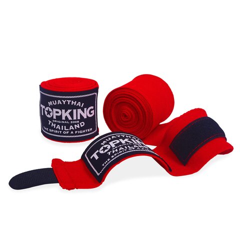 bandage boxe topking rouge Bandages de boxe Top King TKHWR-01 rouge pour Muay Thai et MMA