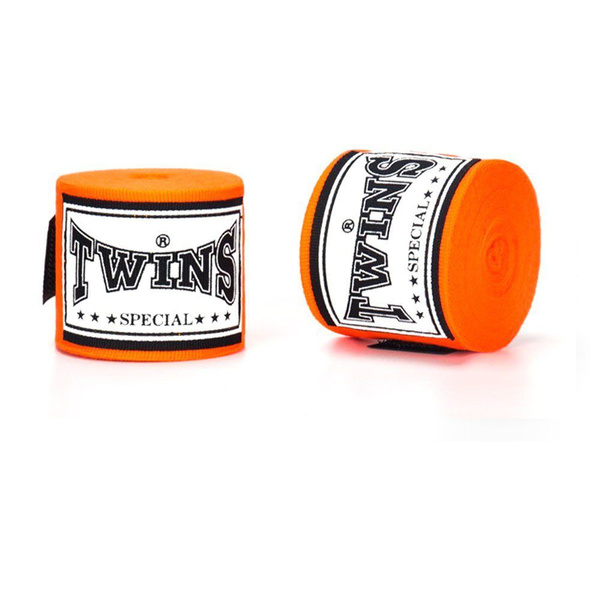 bandes de protection twins orange Bandes de protection Twins orange CH5 pour Muay Thai et boxe professionnelle
